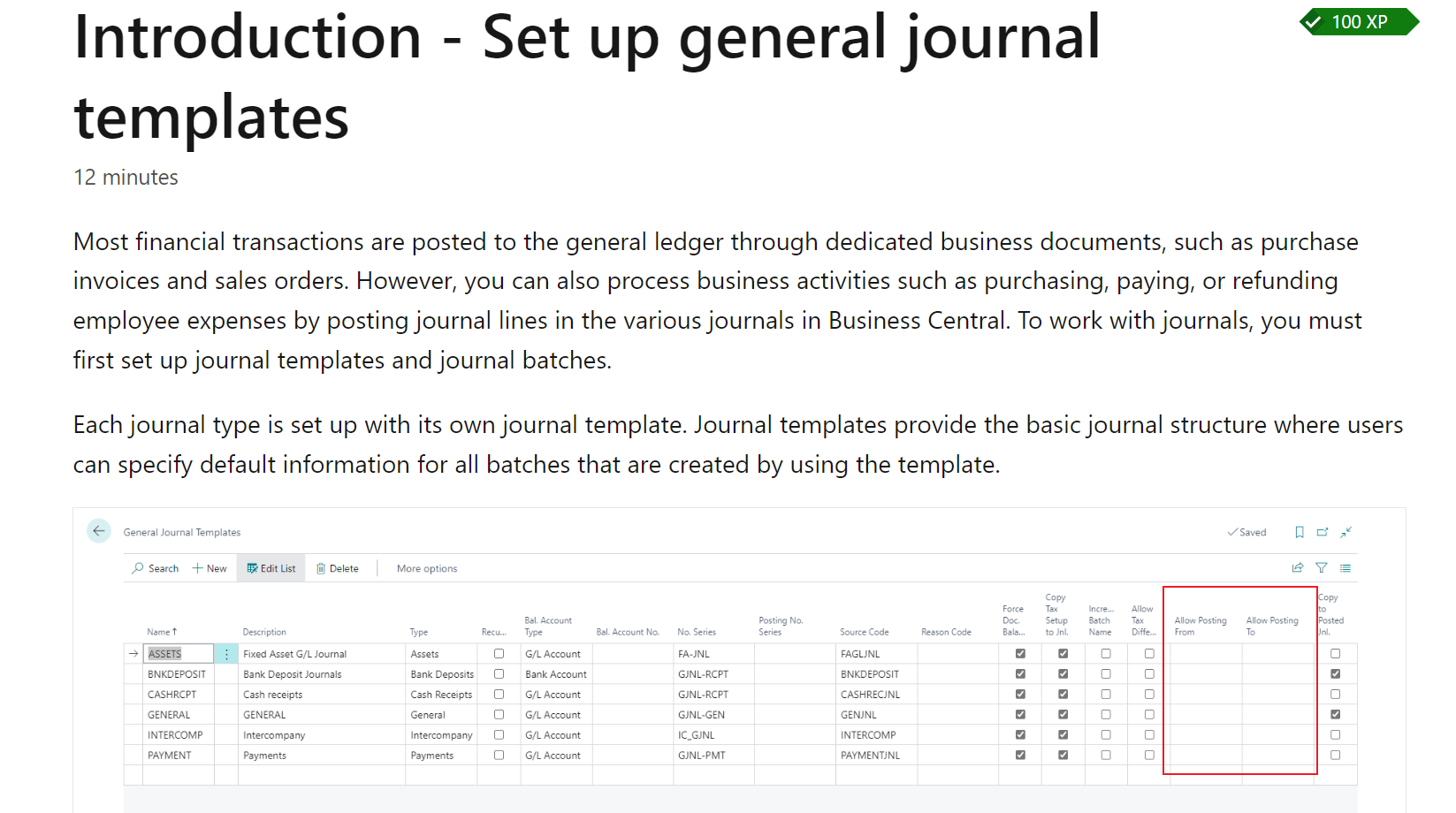 Dynamics 365 Business Central How to use “Allow Posting From” and