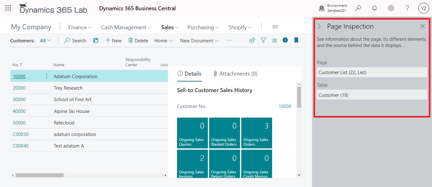 Dynamics 365 Business Central: How to hide page inspection details (Table Fields, Extensions, Page Filters and View table action)