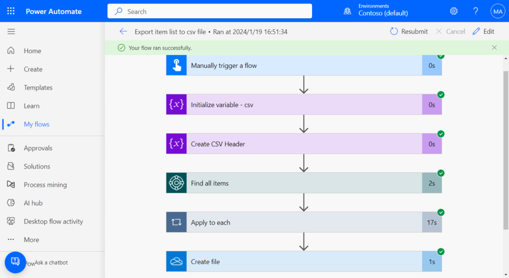 How to export data from Business Central to a csv file with Power ...
