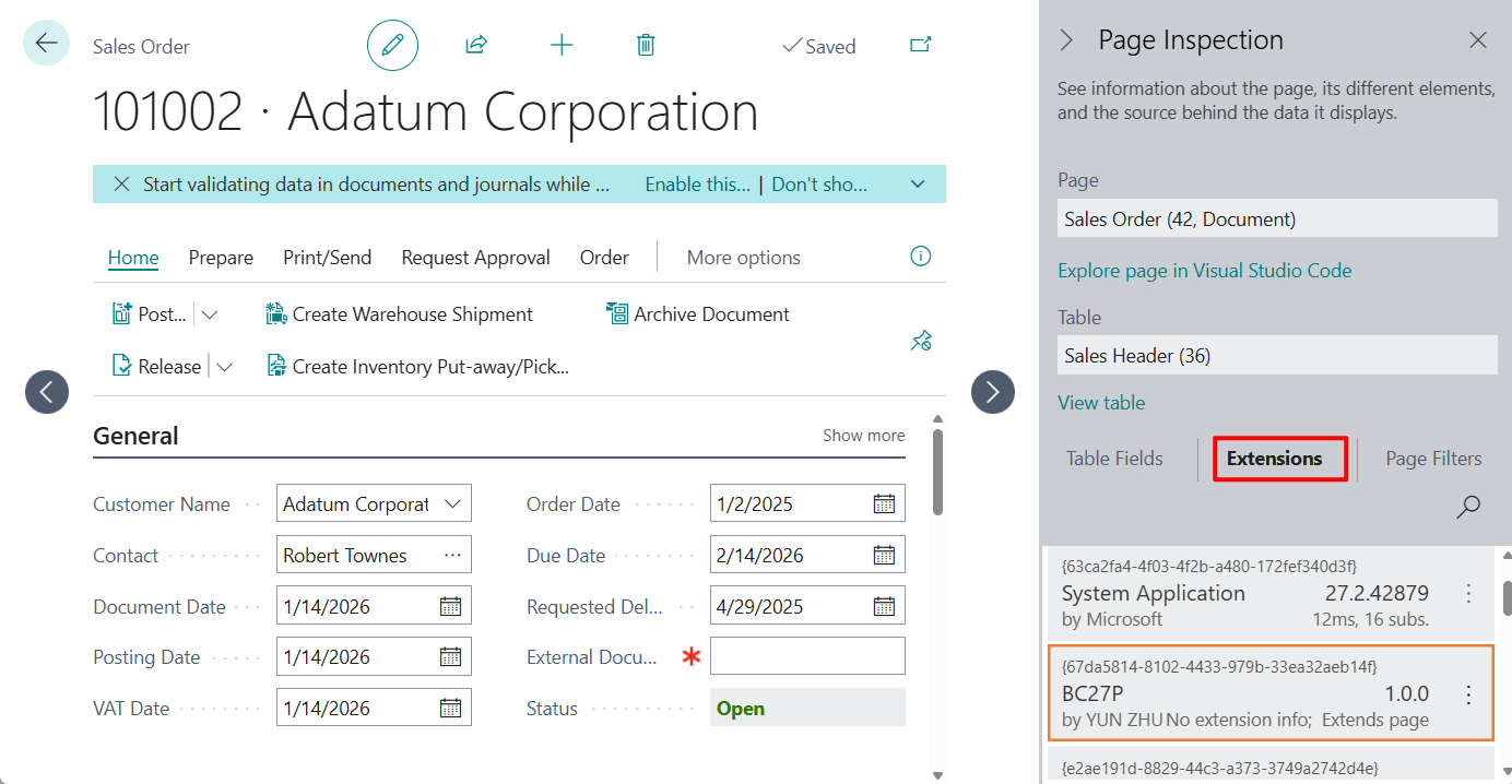 Dynamics 365 Business Central: How to check whether the current page/report is standard or customized