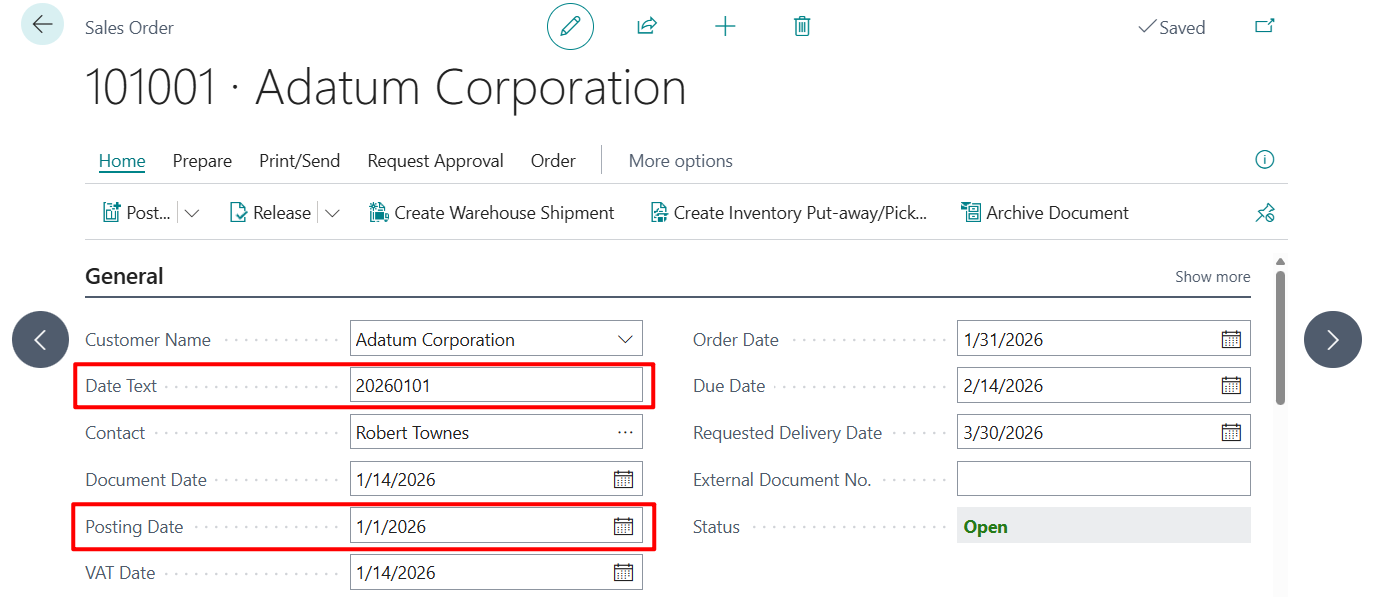 Dynamics 365 Business Central: How to convert Text/Integer to Date (Text/Integer Data type -> Date Data type)