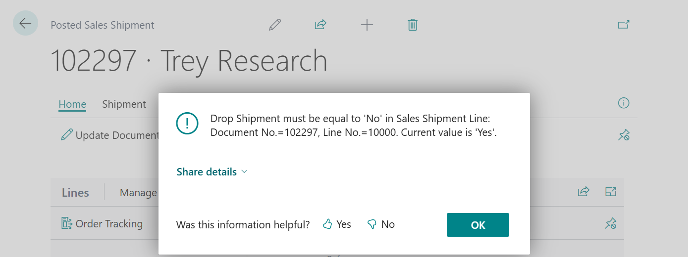 Business Central 2026 release wave 1 (BC28): Reverse drop shipments when sales and purchase documents aren’t invoiced