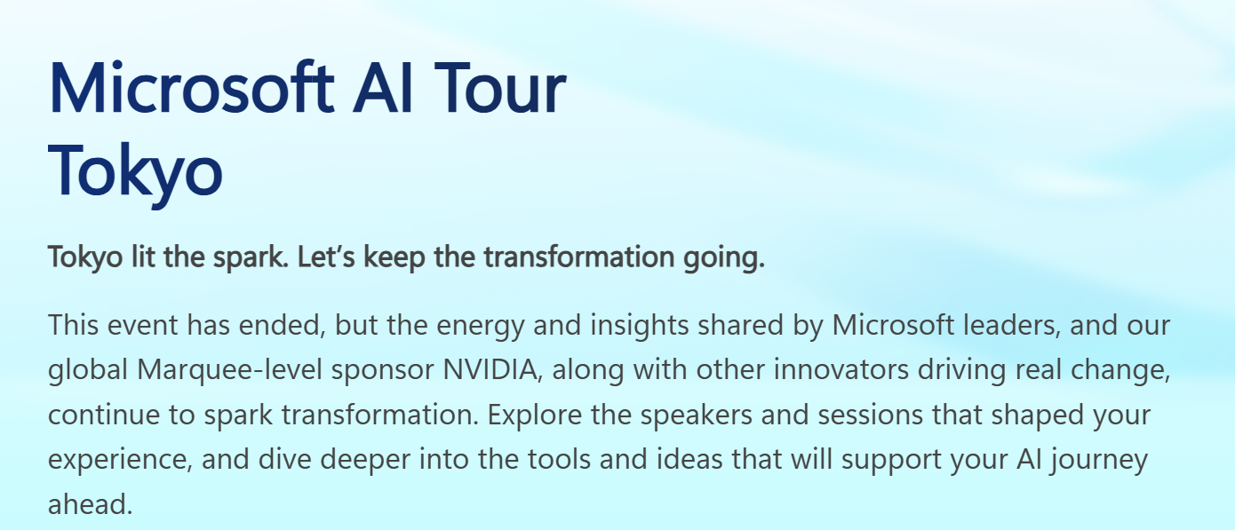 In Photos: My Day at Microsoft AI Tour Tokyo 2026
