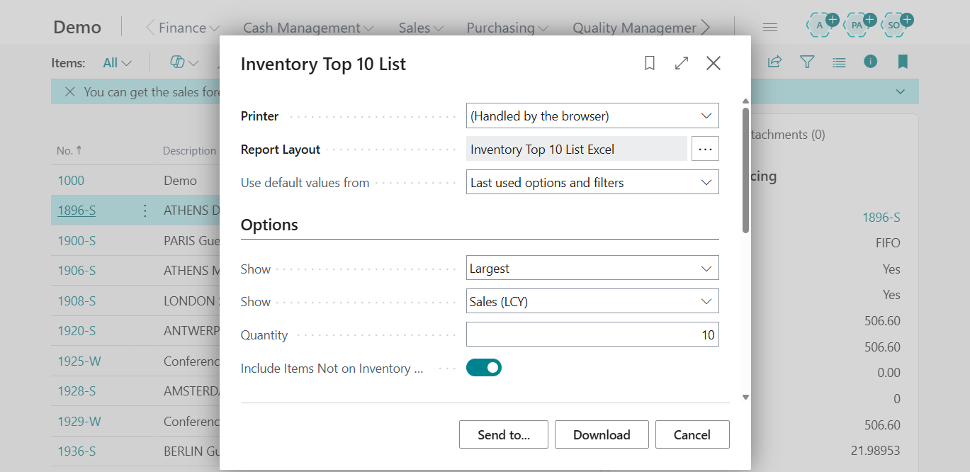 Business Central 2026 release wave 1 (BC28): Modernizing analytical reports for inventory