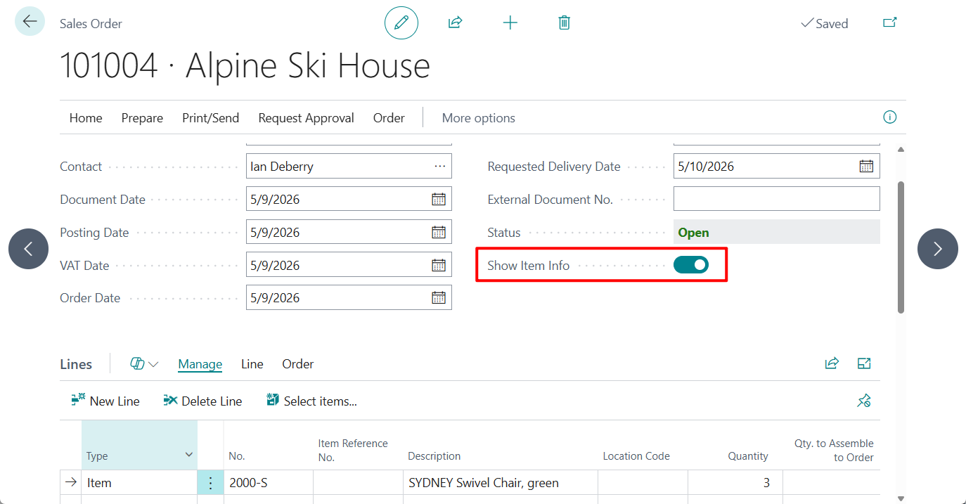 Dynamics 365 Business Central: How to show or hide subform fields based on a value in the main page